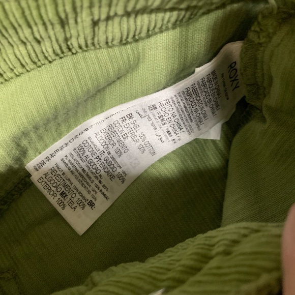 Roxy x Chloe Kim Green Corduroy Pants - Picture 5 of 13